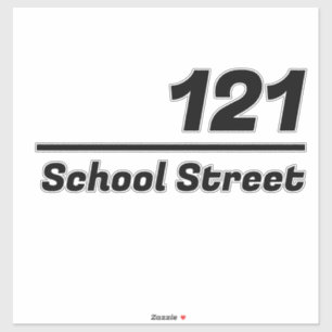 Personalized Mailbox Number and Address