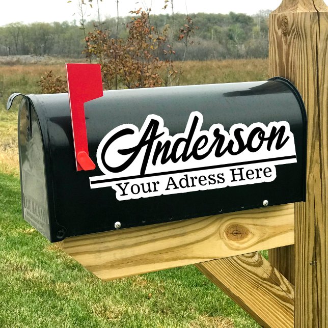 Personalized Mailbox Sticker Custom Name Address (Creator Uploaded)
