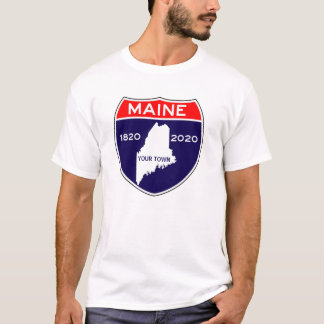 Personalized Maine ME 200 Anniversary Bicentennial T-Shirt