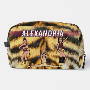 Personalized Majorette Dancer Maroon Tiger #2 Do Dopp Kit
