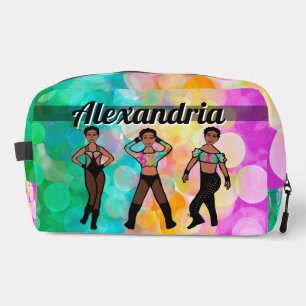 Personalized Majorette Dancer Pastel & Black #1 Dopp Kit