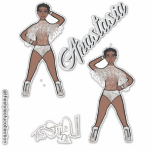 Personalized Majorette / Dancer Silver Fringe