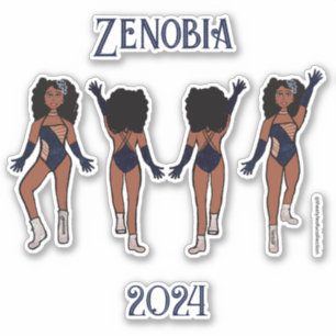 Personalized Majorette / Dancer Stickers Indigo #1