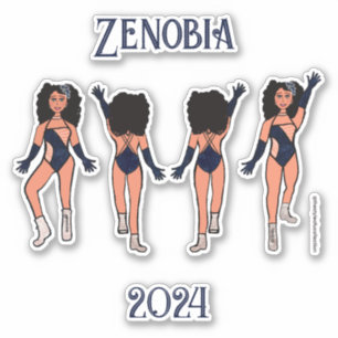 Personalized Majorette / Dancer Stickers Indigo #2