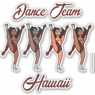 Personalized Majorette / Dancer Stickers Merlot