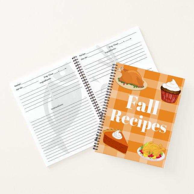 Personalized Make Your Own Fall Cook Book (Inside)