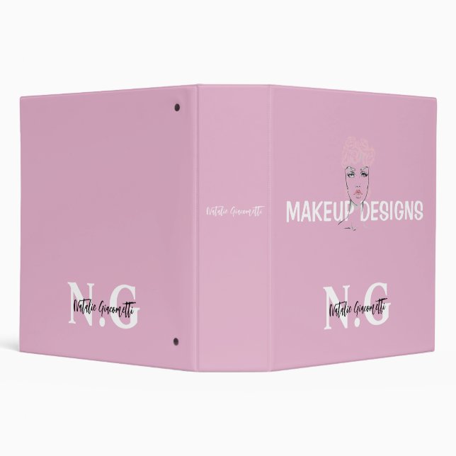 Personalized Makeup Artist Business Binder (Background)