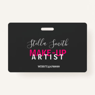Personalized Makeup Artist Standard Badge