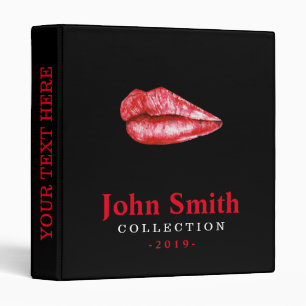 Personalized Makeup Artist Watercolor Lips Binder
