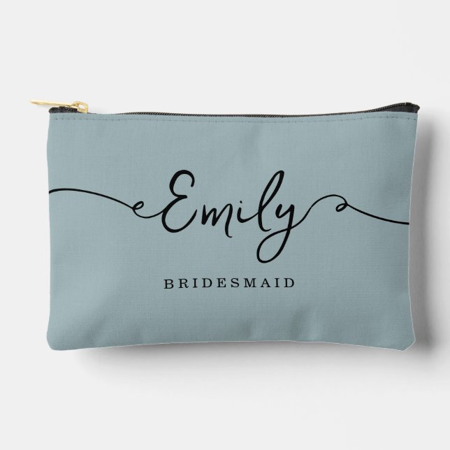 Personalized Makeup Bag Bridesmaid Gifts (Front)