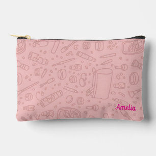Personalized Makeup Bag Custom Name Cosmetic Pou