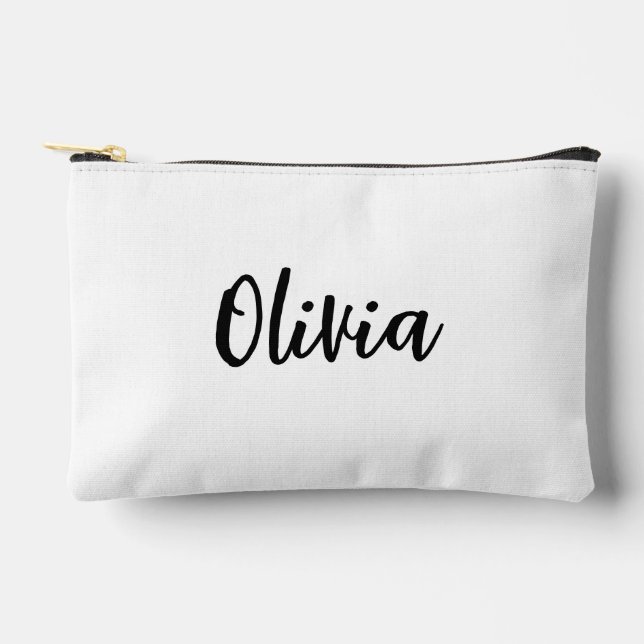 Personalized Makeup Bag With Name, Cosmetic Bag   (Front)