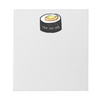Personalized Maki Sushi | Alaska Roll Sushi Notepad