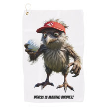 Personalized Making Birdies - Golf Towel