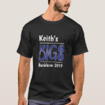 Personalized Male 60th Birthday T-Shirt<br><div class="desc">For his special "Big 60" Milestone Birthday you can personalize the front with his name,  then the Place/Year if your going away or the Date.</div>