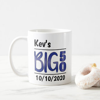 Personalized Male "Big 50" Mug
