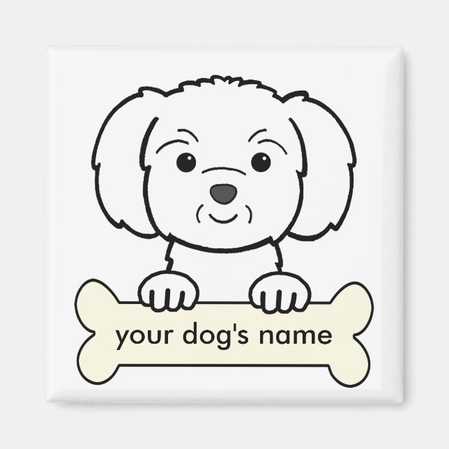 Personalized Maltese Magnet (Front)