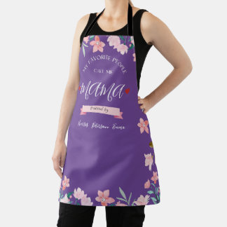 Personalized Mama Apron With Kids' Names