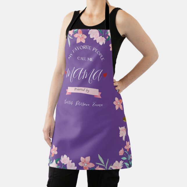  Personalized Mama Apron With Kids' Names (Insitu)