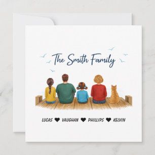 Personalized Mama dogs Mother’s Day Cute Custom Holiday Card