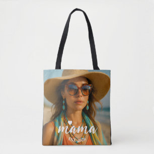 Personalized Mama Est Year Custom Gift For Mommy Tote Bag