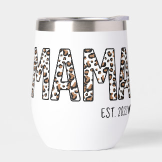Personalized MAMA Leopard Print Est. 