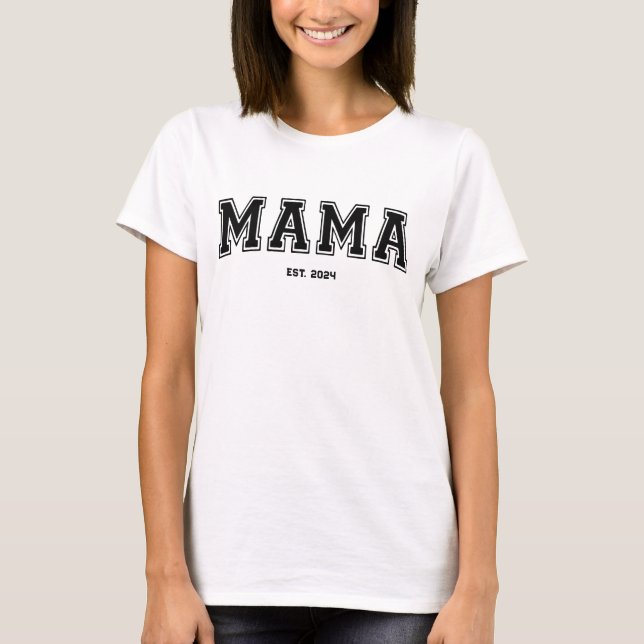 Personalized Mama Mom Mother's Day Gift T-Shirt (Front)