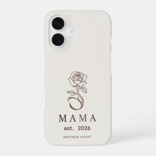 Personalized MAMA Rose Stone iPhone Case
