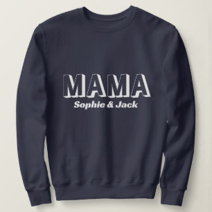 Personalized Mama Sweatshirt with Kid Names