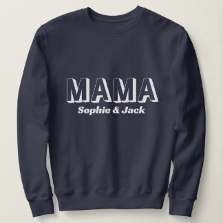 Personalized Mama Sweatshirt with Kid Names