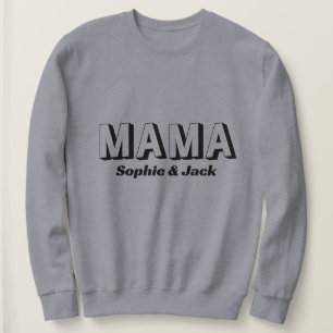 Personalized Mama Sweatshirt with Kid Names
