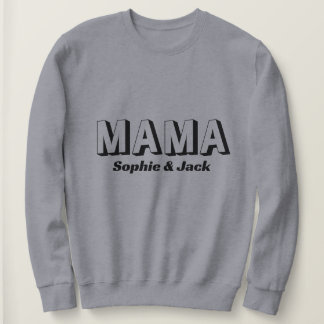 Personalized Mama Sweatshirt with Kid Names