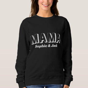 Personalized Mama Sweatshirt with Kid Names