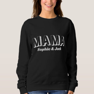 Personalized Mama Sweatshirt with Kid Names
