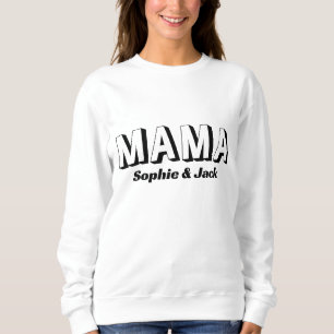 Personalized Mama Sweatshirt with Kid Names