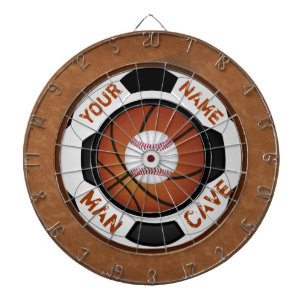 Personalized Man Cave Ideas Sports Theme Dart Dartboard