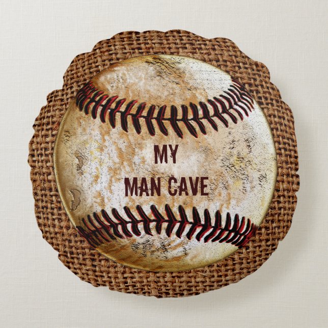 PERSONALIZED Man Cave Pillows with YOUR TEXT (Front)