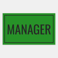 Personalized Manager Stickers for Work Supplies