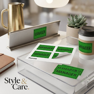 Personalized Manager Stickers for Work Supplies