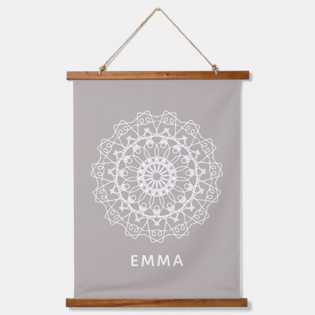 Personalized Mandala Dorm Room Wall Hanging Tapestry (Front)