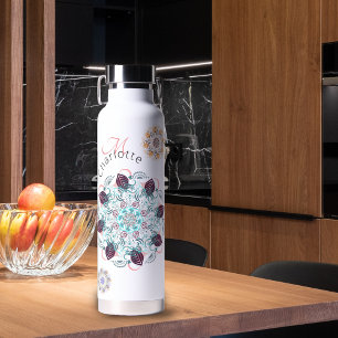 Personalized mandala marvel water bottle