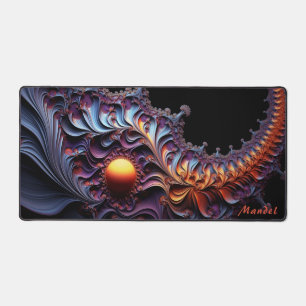 Personalized Mandelbrot Julia Set Desk Mat