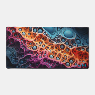 Personalized Mandelbrot Julia Set Desk Mat
