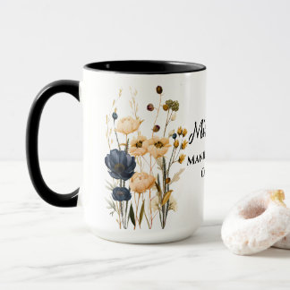 Personalized Manifestation Floral Mug