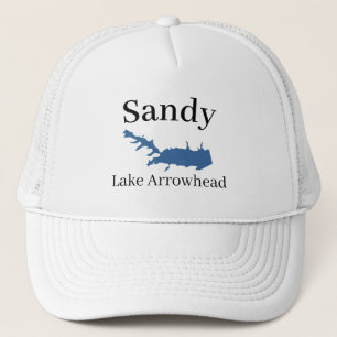 Personalized Map of Lake Arrowhead   Classic Hat