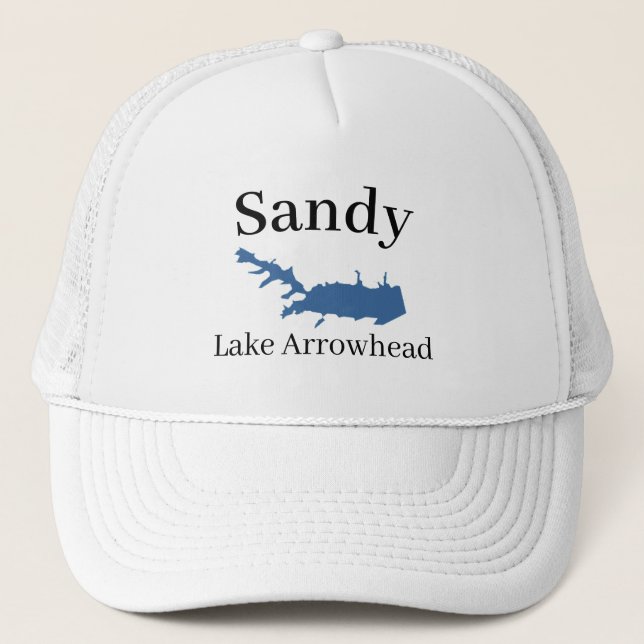 Personalized Map of Lake Arrowhead   Classic Hat (Front)