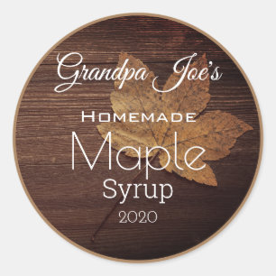 Personalized Maple Leaf Label