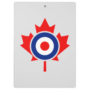 Personalized Maple Leaf Roundel Mod CANADA Clipboard