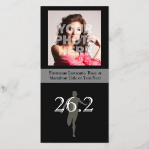 Personalized Marathon Runner 26.2 Keepsake Announcement