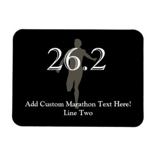 Personalized Marathon Runner 26.2 Keepsake Magnet